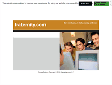 Tablet Screenshot of fraternity.com